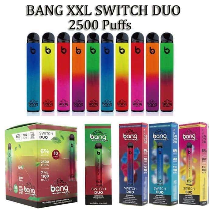 voorbeeld Sympton Iedereen Bang XXL Switch Duo 2500 Puffs All 2-in-1 Flavors in Stock, Large 8.0ml