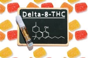 Medical Marijuana Edibles, Gummy Candies and Delta 8 THC vape cartridge